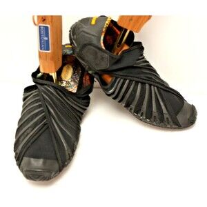Vibram Water Web Shoes Womens sz 10-10.5 Black Wrapping Minimalist Furoshiki